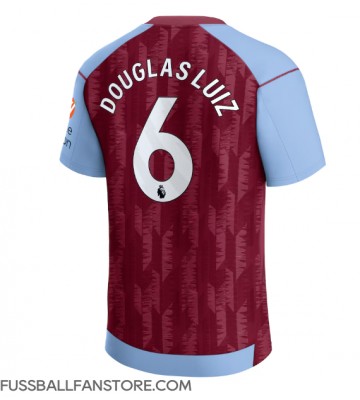Aston Villa Douglas Luiz #6 Replik Heimtrikot 2023-24 Kurzarm
